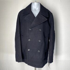 Michael Kors Double Breasted Pea Coat Blue Men’s XXL